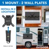 MOUNT-IT! RV TV Mount with Dual Wall Plates | No-Rust