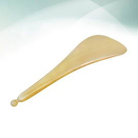 SUPVOX Eye Cream Massager Wand Natural Horn Gua Sha Board Scraping Massage Tools for SPA Acupuncture Trigger Point Treatment Style 1