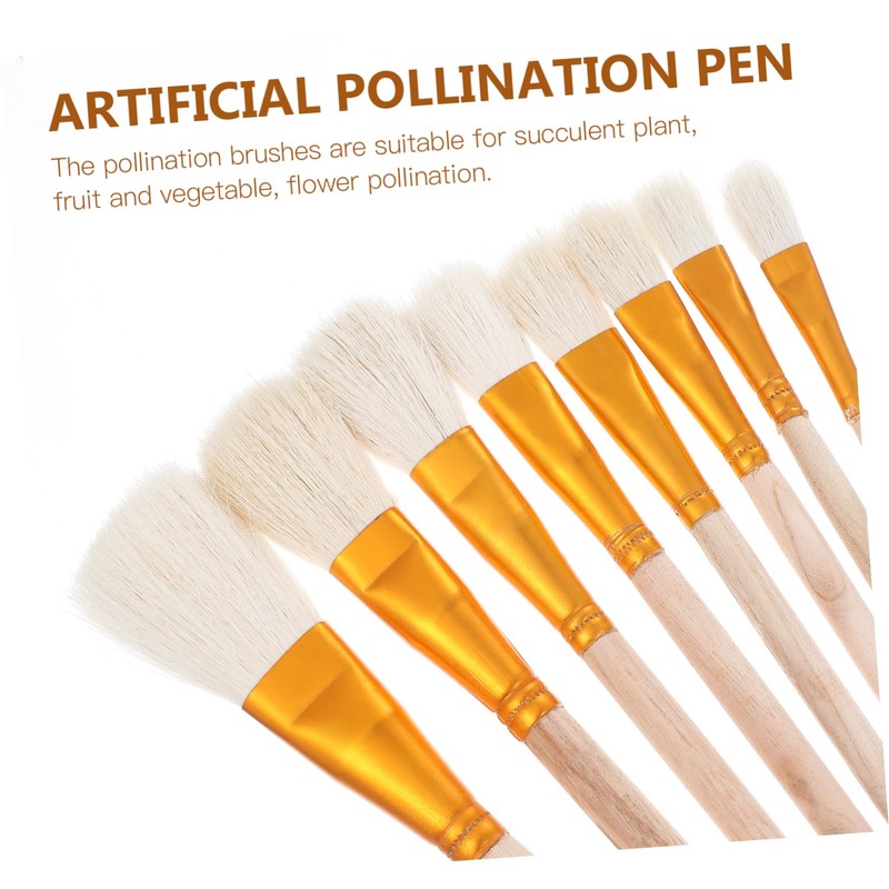 Kisangel 8pcs Pollinator Tools for Garden Use Hand Pollination Brush