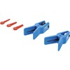 BGS 1719 Hose Locking Set 5-Pieces, Blue/Yellow