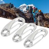 4pcs 100mm Heavy Duty Snap Rope Hook Stainless Steel Spring