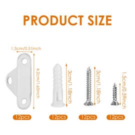 Anti-tilt furniture anchor kit, 6 pieces, high-quality tilt protection furniture for child safety, metal furniture straps, anchor straps, tilt protection, baby lock, tilt protection, furniture wall