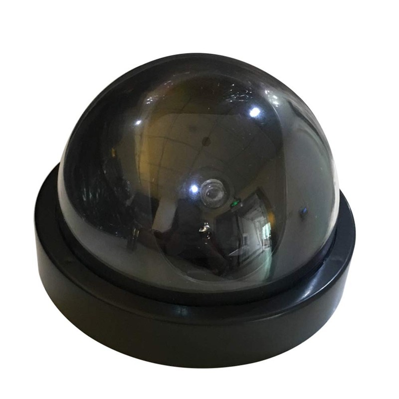 Dummy Security Camera (Dome Type), LED Light, Flashing, ABS, Bottom