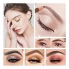 Lápiz Delineador Diseño Cejas + Brocha Doble Punta Kit 3pz