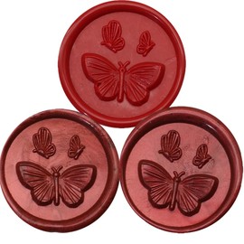 Wax Stamp Set Sealing Wax Sticks, Atopbb 30 Pcs Glue Gun Wax Sealing Sticks for WaxSeal Stamp, 3 Colors SealingWax Sticks Set for 0.28'' Glue Gun WaxSealingSticks (Red)