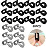 Laughhe 40 x Clothes Hanger Hooks - Space-saving Connectors and