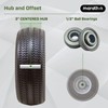 Marathon 00026 Flat Free 2.80/2.50-4 Tire and Wheel Assembly, 3”