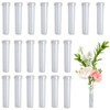 Flower Tubes, Flower Water Tubes with Caps, Pack of 20
