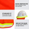 Wolf High-Visibility Orange Reflective Stripe Hard Hat Mesh Stretch Band