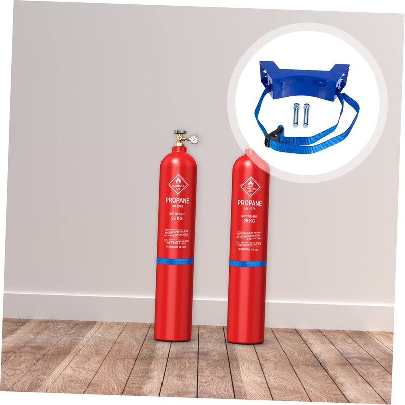 CHILDWEET Gas Bottle Holder Wall-Mounted Tank Bracket Simple Design for