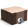 The Boxery 16"x12"x8" Brown/Kraft Corrugated Cardboard Shipping Boxes 25-Pack |