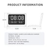 Multifunctional Digital Mirror Clock 15W Wireless Charging Alarm Clock with
