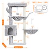 Heybly Cat Tree, 39.4 Inches Tower Condo with Scratching Post,