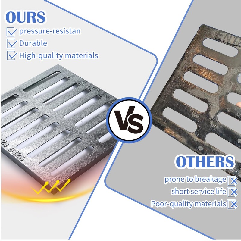 Cast Iron Drain Grate, 18 * 18 in B125 Class