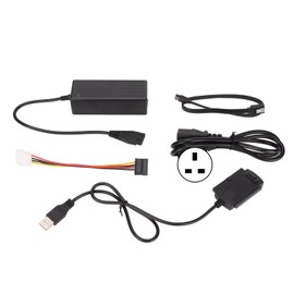 SATA PATA IDE Drive to USB 2.0 Adapter Converter Cable for Hard Drive HDD 2.5in 3.5in with External AC Power