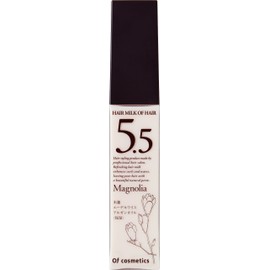 オブ・コスメティックス ヘアミルクオブヘア・5.5 (指通りよいサラサラとしたツヤ髪へ) 100ml マグノリア「木蓮」の香り 美容室専売 スタイリングヘアミルク 切れ毛 ダメージヘア 補修 ハリ サラサラ オブコスメ