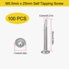 Self-Tapping Screws Stainless Steel M5.5 x 25 mm Self-Tapping Screws