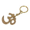 HANDTECHINDIA OM Key Ring Brass Keychain Spiritual Gift Aum Keychain