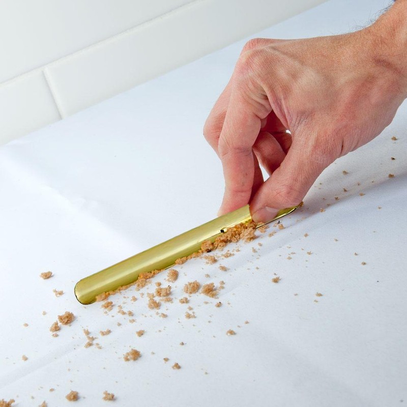 Franmara 1129-BU Anodized Waiter Crumb Scraper with Gold-Plated Pocket Clip