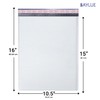 White 10.5x16 Inch Large Poly Bubble Mailers #5 | Padded