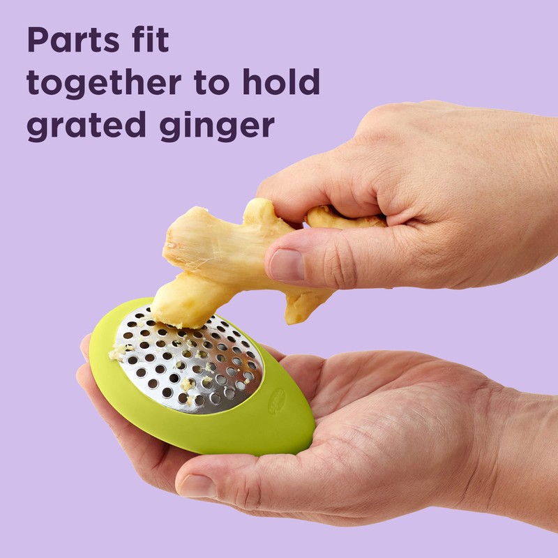 Chef'n Peel 'n Grate Ginger Peeler and Grater,Green