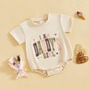 Bonangber Daddys Girls Baby Clothes Letters Print Short Sleeve Bubble
