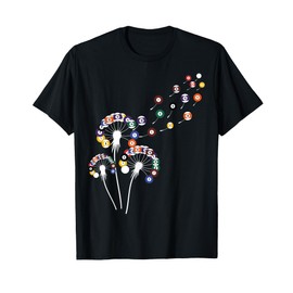Dandelion Billiard Ball Shirt for Billiard Player Billiards T-Shirt