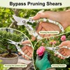 Garden Pruning Shears 2 Pack, Bypass Pruning Shears and Straight