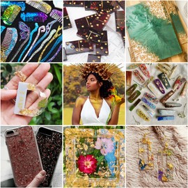 Beadthoven 10 Boxes 10 Colors Nail Foil Glitter Nail Sequin Iridescent Laser Nail Gold Foil Flakes Nail Art Stickers Tinfoil with 1Pc Pointed Tweezers for Women Manicure DIY Nail Art Decoration