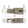 SC UPC Female to SC APC Male Fiber Optic Converter