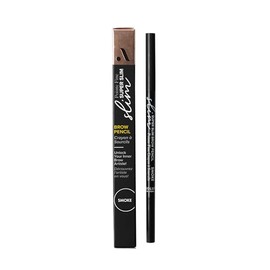 Absolute New York Super Slim Brow Pencil, Fine Point, Dual Ended, Fade Resistant and Long Lasting (Smoke)