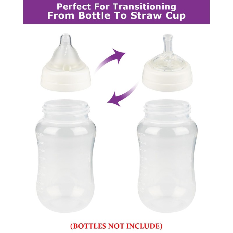 Sippy Straw Nipple for Evenflo Balance Plus Wide Neck Baby