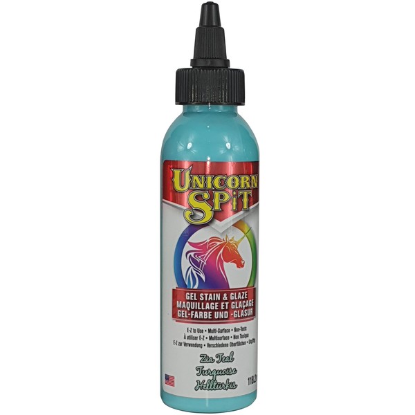 Unicorn SPiT 5770006 Gel Stain and Glaze, Zia Teal 4.0