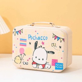 Sanrio Kawai Sanrio Kuromi Large Capacity Cosmetic Bag Hard Portable Storage Box - Pochacco