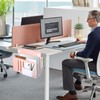 LUKETURE Desk Side Storage, 2 Tier Steel Hanging Organizer, No