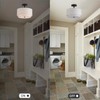 Vexagyle 12.6inch Flush Mount Ceiling Light Fixture,3-Light Modern Close to