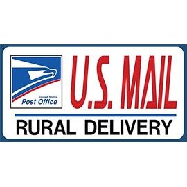 U.S. Mail Delivery Magnetic Sign. Rural Delivery Carrier Magnet 6"X12"