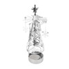 Christmas Tree Carousel Spinning Candle Holder Stainless Steel Rotary Tree
