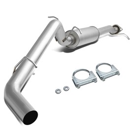 Auto Dynasty 3 inch Round Muffler Tip Catback Exhaust System Compatible with 15-16 Colorado Canyon Extended/Crew Cab, Stainless Steel