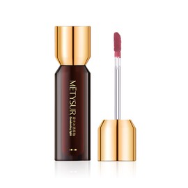METYSUR Lip Tint, Lasting Gloss, High Coloring, Moisturizing, Sheer, Difficult to Fall Lipstick, Long Lasting Water Tint, Muted Shimmer (02 Japanese Style Momo Color)