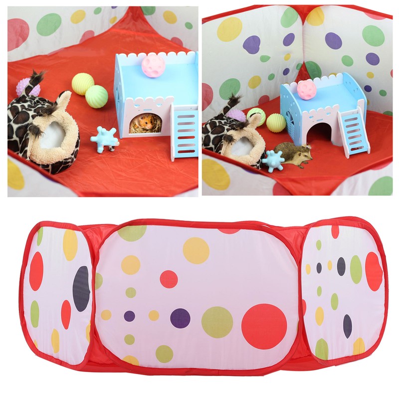 Foldable Small Pet Fence Portable Outdoor Enclosure Tent for Hamster