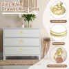 PATIKIL 12Pack Drawer Ring Pull Handles, 1.65" Zinc Alloy Hole