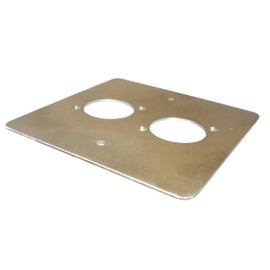 AllMetalParts 2 X 2 Way XLR Single Gang Face Plate Brushed Stainless [PC]