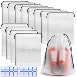 Shoe Bag with Drawstring Shoe Bag, Waterproof Drawstring Bag, Matte translucent, generic