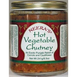 Hot Vegetable Chutney-Fresh carrots, cauliflower and chilies, 6 Jars