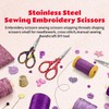 DINNAT 2PCS Embroidery precision scissors, Small Craft Scissors Set,Stainless Steel