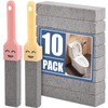 Navona 10 Pack Pumice Stone Scouring Sticks with 2 Universal