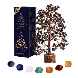 Black Tourmaline - Crystals Tree of Life - Money Tree - Chakra Stones - Spiritual Decor - Good Luck Gifts - Meditation Accessories - Crystal Gifts