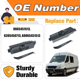 LEVANLIGHT Power Window Control Switch Compatible For Sprinter (2006-2015),9065451513 Driver Side 4 Pins 6395450713，A9065451513