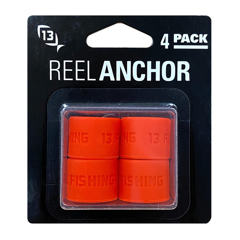 13 FISHING - Fire Red Reel Anchor Wraps - 4